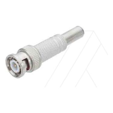 Imagem de Kit Com 10 Conector Bnc Metal 6mm C/ Mola E Parafuso