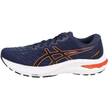 Imagem de Tênis Asics GT 2000 11 Masculino + 3 Pares de Meia (42, Azul/Laranja)