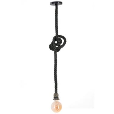 Imagem de Pendente Corda 1,80m Chumbo para 1 Lâmpada 2036 Nordecor