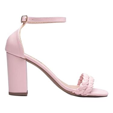 Imagem de Sandália Feminina Salto Baixo Rosa Torricella Genero:Feminino;Cor:Rosa;Tamanho:36