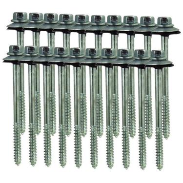 Imagem de Kit 20 Parafuso Para Telha Com Arruelas 5/16``X85 Mm