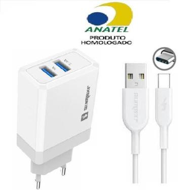 Imagem de Carregador Parede 3.4 Usb Tipo C Compátivel Modelos Android - Sumexr