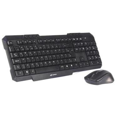 Imagem de Kit Teclado e Mouse sem Fio C3 Tech - ABNT2 - 1000dpi - Teclas Multimí