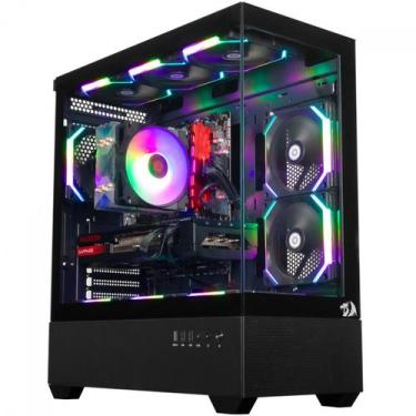 Imagem de Gabinete Redragon Reflect Flow Preto CA-606B