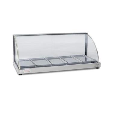Imagem de Estufa Vitrine Curva para Salgado 5 Bandejas W5B Titã - Tita, 220V