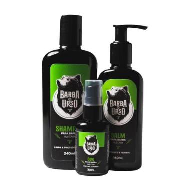 Imagem de KIT Shampoo + Óleo + Balm Hidratante ALECRIM - Barba de Urso