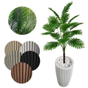 Imagem de Coqueiro Artificial Permanente com Vaso Decoração - Flor de Mentirinha