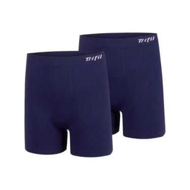 Imagem de Kit 2 Cueca Boxer Box Plus Size Trifil Sem Costura Microfibra Original