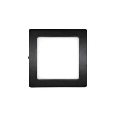 Imagem de Plafon Led Embutir Quadrado Preto 12w Yamamura
