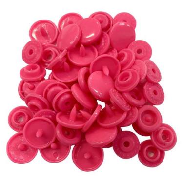 Imagem de Botão Plástico de Pressão Tic Tac Tam 12 Pacote com 50 Botões Varias C