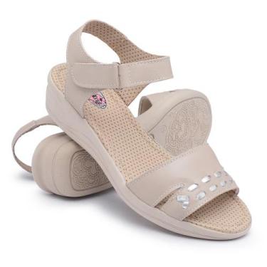 Imagem de Sandália Ortopédica Feminina Confort Para Dores Nos Pés, Inchaço E Dia