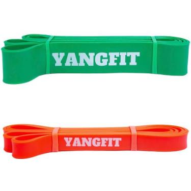 Imagem de Kit Super Band Elásticos Extensor Power Médio + Extra Forte - YANGFIT