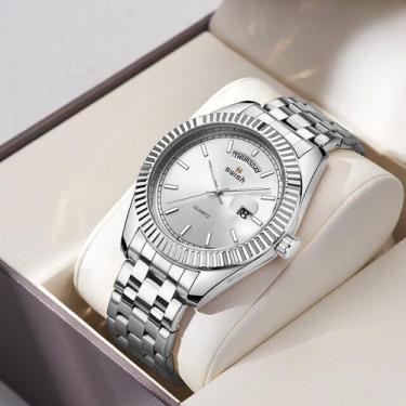 Imagem de Relógio Masculino Dois Tons De Ouro SWISH - ElaShopp