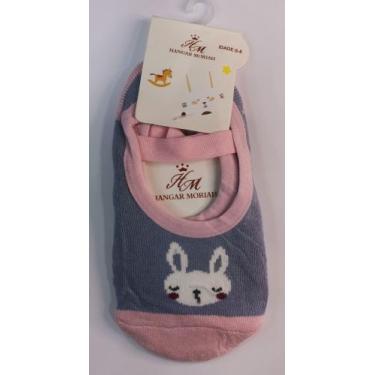 Imagem de Meia Sapatilha Pilates Infantil menina com Estampas Antiderrapante - s