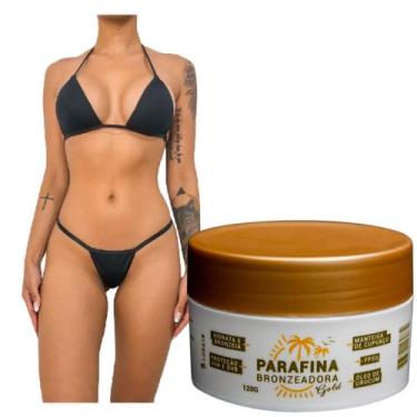 Imagem de Kit Parafina Bronzeadora Gold + Biquini Imita Fita - Lorkin