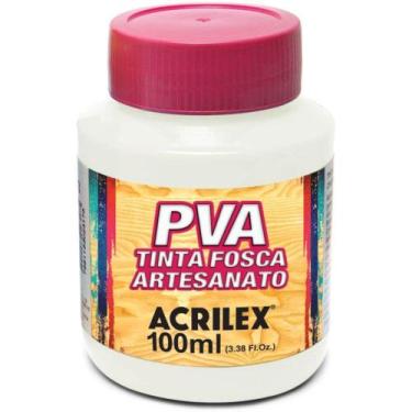 Imagem de Tinta PVA 03210 100ml Branco 519 Acrilex, Branco