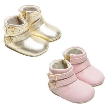 Imagem de Botinha Bota Bebe KIT 2 PARES Menina Recém Nascido Inverno - Seven Bra