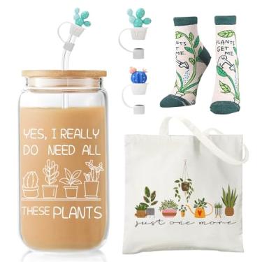 Imagem de Presentes engraçados para amantes de plantas para mulheres jardineiras, presentes de Natal para senhora mãe, suculenta, cacto, planta gelo, café, presentes de jardinagem para mulheres, presente de