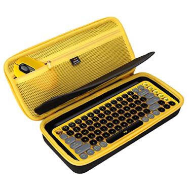 Imagem de Aproca Estojo rígido para transporte de viagem para teclado mecânico Logitech POP Keys e mouse sem fio POP/teclado sem fio Keychron K2