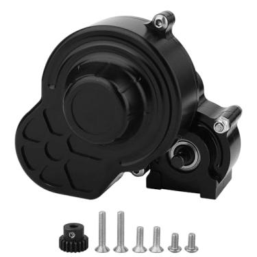 Imagem de Pothyes All Metal Complete Gearbox Transmission with Motor Gears for 313mm Wheelbase 1/10 RC Crawler Truck Axial SCX10 & SCX10 II DIY Upgrade Parts (Black)-651651