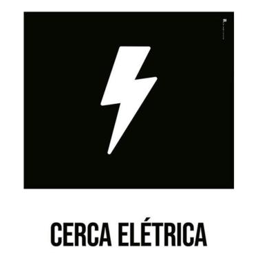 Imagem de Kit 3 Placas Desenho - Cerca Elétrica