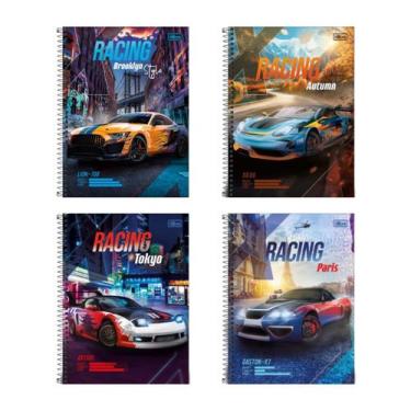 Imagem de Caderno Espiral X-Racing Tilibra 80 Folhas 200x275mm Universitário Fac