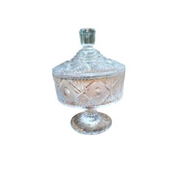 Imagem de Bomboniere com pé de Vidro 17cm - Gira Imports