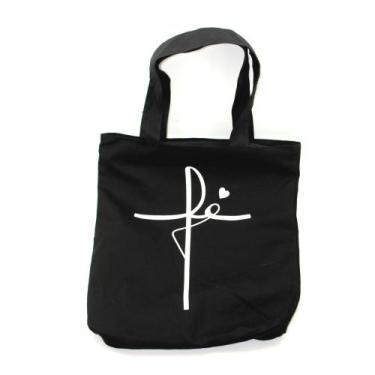 Imagem de Bolsa Tecido Fé Ecobag Sacola Ecológica 100% Algodão - DB