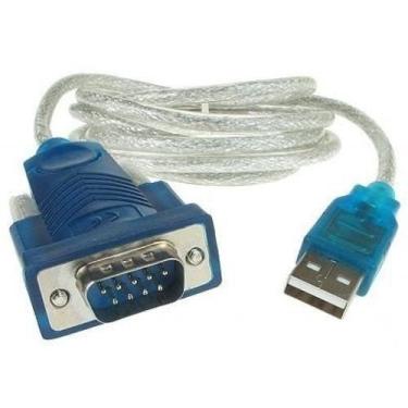 Imagem de Cabo conversor serial rs232 hl340 db9 macho usb