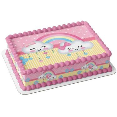 Imagem de Chuva de benção amor Papel arroz e faixa para bolo festa aniversário -