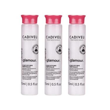 Imagem de kit 3 Ampola Capilar 15ml Cadiveu Professional Glamour Essentials