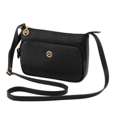 Imagem de Bolsa de Couro Mariart Rosalina, Preto