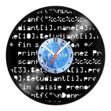 Imagem de Relógio De Parede Disco Vinil Diversos - Script Computador - VDI-168 -