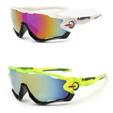 Imagem de Óculos De Sol Ciclismo Bike Proteção Uv Espelhado 2 Unidades - ESPORTI