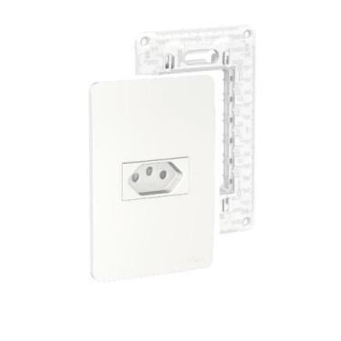 Imagem de KIT CONJUNTO 4x2 TOMADA 10A Orion Schneider S71302104 Branco