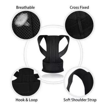 Imagem de Cinta Colete Corretor Postura Coluna Lombar Reforçada - OEM, XXL