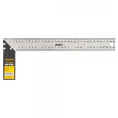 Imagem de Esquadro de Alumínio Carpinteiro 12" Vonder 3550012000