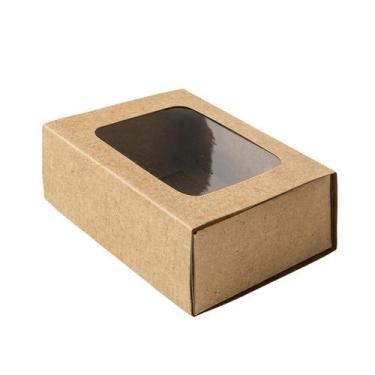 Imagem de Caixa Gaveta com Visor Nº2 (8cm x 12cm x 4cm) Kraft 10 unidades Assk R