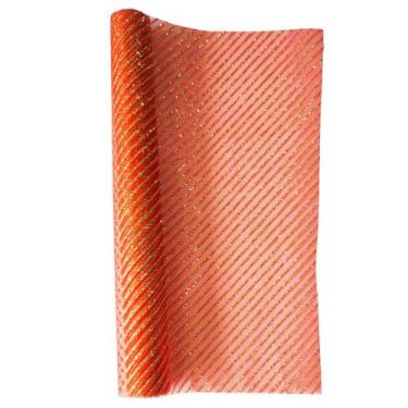 Imagem de Rolo de Organza Decoração Natalina Cores Com Glitter 3mx36cm Saldão - 
