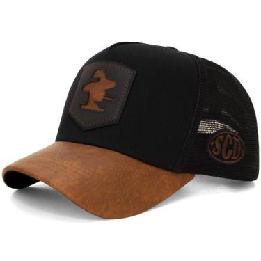 Imagem de Boné Sacudido's - Logo - Preto - Café - Sacudidos