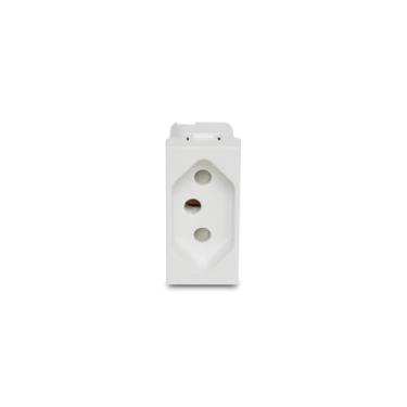 Imagem de Módulo Tomada 2P+T 20A Branco Orion S70203104, Schneider Electric