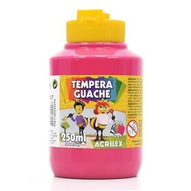 Imagem de Tinta Guache Acrilex 250ml, 537 - ROSA