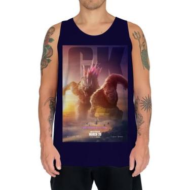 Imagem de Camiseta Regata King Kong VS Godzilla 09 - Fabriqueta, M