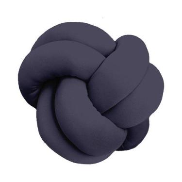 Imagem de Almofada de Nó Escandinavo Várias Cores - Díspar Design, Cinza Chumbo