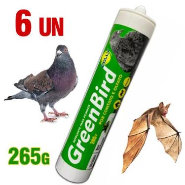Imagem de Gel Repelente Pombo Morcegos Insetos Bisnaga 265gr Greenbird 06 unidad