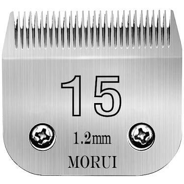 Imagem de 15 lâminas removíveis de corte 3/64" (1,2 mm) Lâminas de tosquiadeira para cães de estimação da série UltraEdge para cuidados de cães, compatíveis com a maioria dos cortadores Andis, Oster A5 Wahl