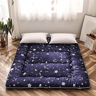 Imagem de Colchão Futon Estrela da Marinha Colchão Japonês Tatami Tapete Dobrável Cama Portátil Camping Colchão Crianças Almofada de Dormir Chão Espreguiçadeira Sofá Cama Queen Size