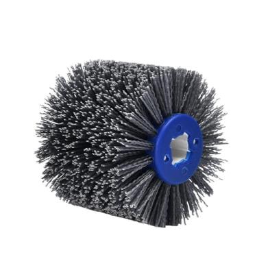 Imagem de 1PCS 120 * 100 * 19mm Nylon Abrasivo Roda Abrasivos Arame Desenho Roda Escova para Móveis de Madeira Polimento, 1pcs 80grit