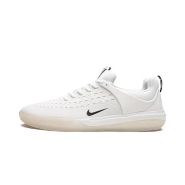 Imagem de Nike Tênis de skate SB Zoom Nyjah 3 (DJ6130-300, verde esmaltado/verde esmaltado/branco/branco), Branco/Branco Summit/Rosa Hiper/Preto, 39