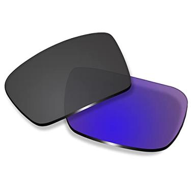 Imagem de Betterun Lentes de reposição polarizadas de policarbonato preto para Oakley Gascan
